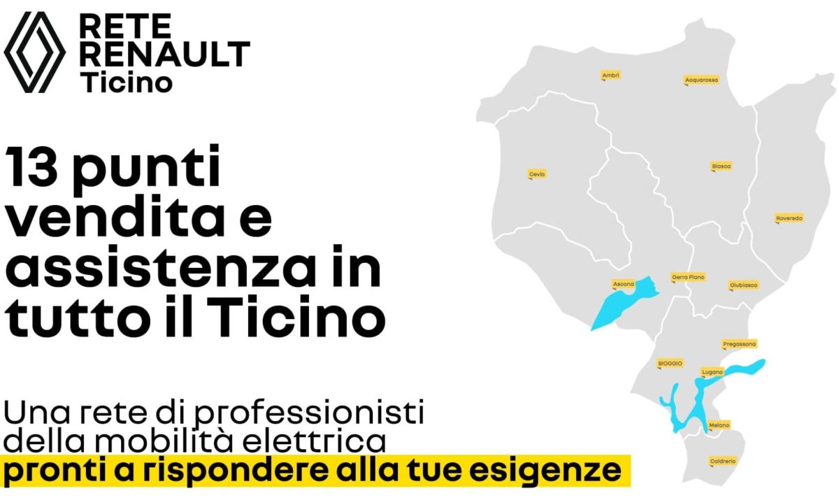 Mappa Rete Renault Ticino